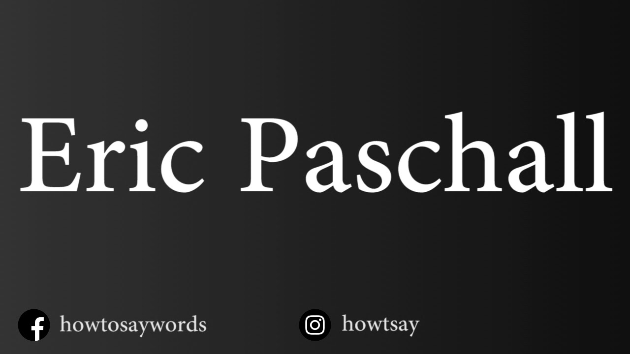 How To Pronounce Eric Paschall YouTube