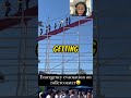 Reaction Cam: Escaping a stuck rollercoaster ride