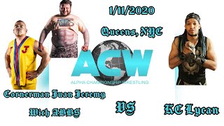 CORNERMAN vs KC LYCAN ACW 1.11.2020