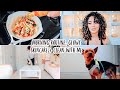 vloggg | morning routine, glowy skincare + clean with me