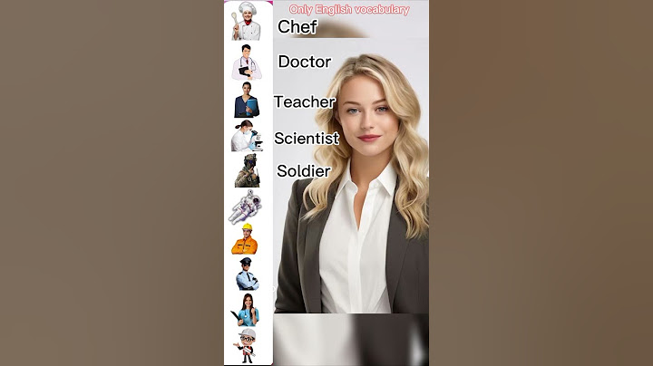 Jobs and occupations | learn professions  name in English .