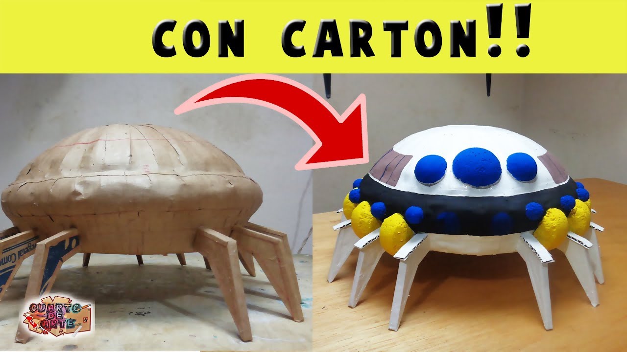 Aprende hacer la NAVE DE FREEZER usando CARTÓN