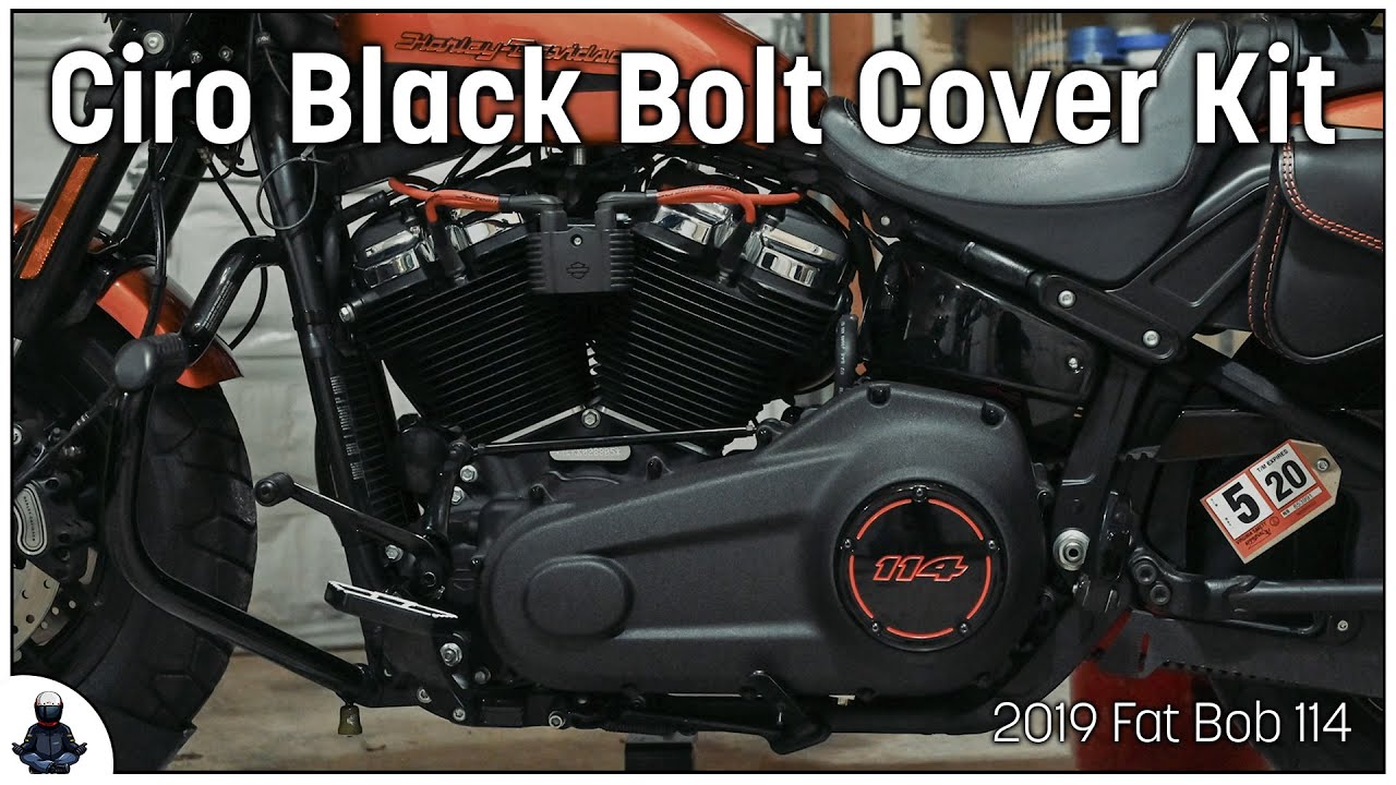 Putting The Ciro M8 Black Engine Bolt Cover Kit On My 2019 Fat Bob Fxfbs Looking Good Youtube