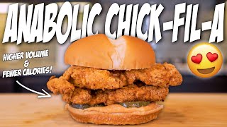 BODYBUILDING CHICKFILA CHICKEN SANDWICH | No Deep Frying, High Protein, Air Fryer Recipe!