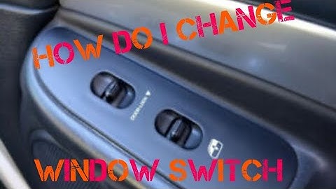 How to change passenger window switch on 2003 dodge ram