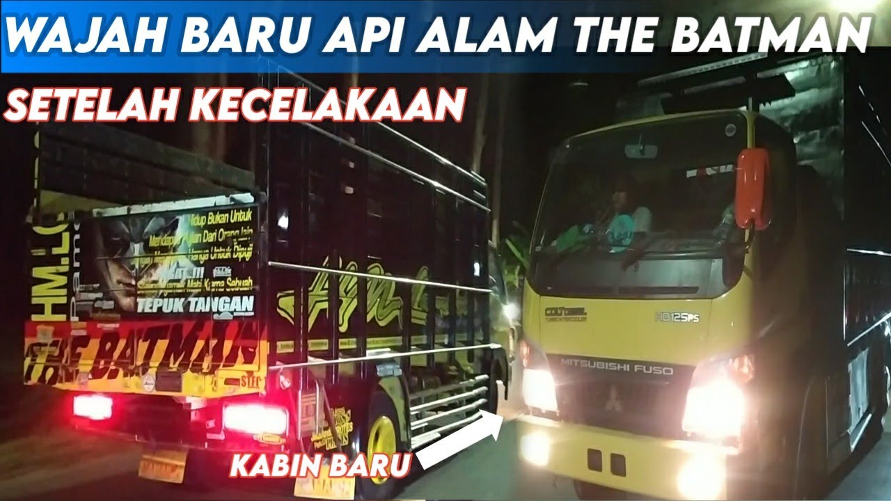 inilah wajah baru dari truk api alam the Batman setelah laka