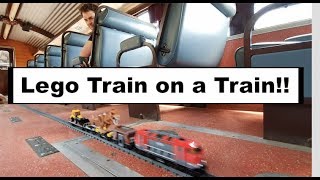 Lego Train Journey on a Train!