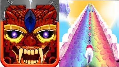 Temple Lost Oz Endless Run vs My Little Unicorn Runner 3D 2