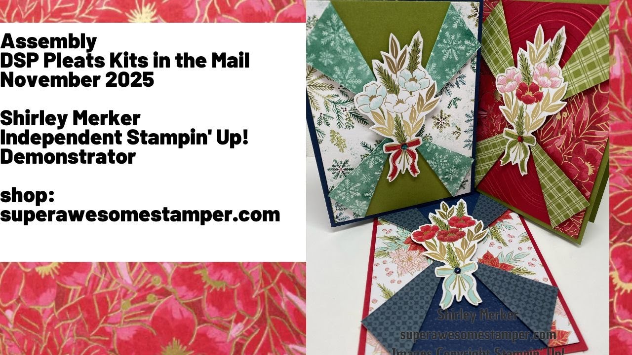 DSP Pleats Kits in the Mail November 2025 Assembly Video