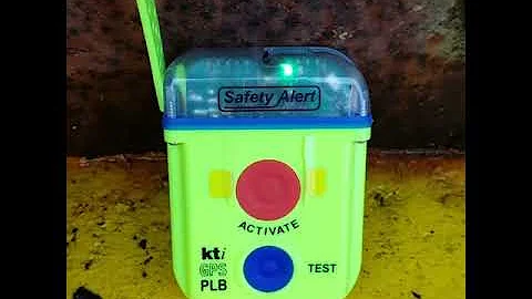 KTi Safety Alert SA2G GPS Personal Locator Beacon PLB activated