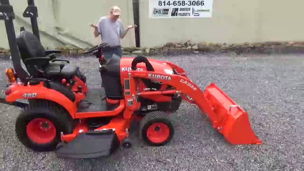2019 Kubota BX2380 Sub Compact Tractor Loader Belly Mower 4X4 Kubota