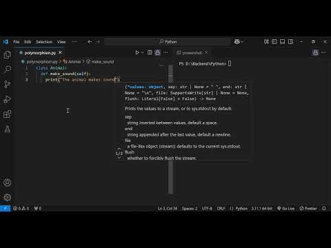 Python Polymorphism In Hindi (Session 34)