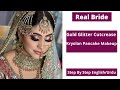 Real Pakistani Bride/Gold Cutcrease/Different Way To Use Kryolan Pancake