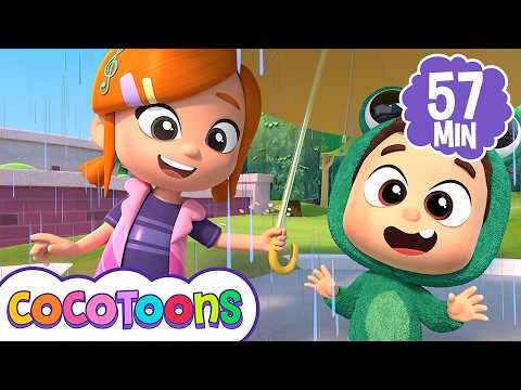 Lluvia lluvia vete ya 🌧️ y más canciones infantiles de Lea y Pop | Cocotoons