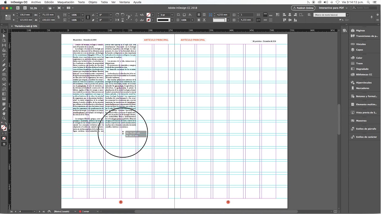 MANEJO DEL TEXTO EN INDESIGN YouTube