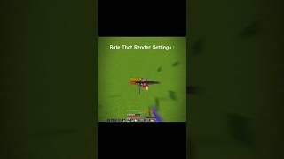 Rate That Render Setting Pureapexify