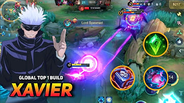 XAVIER META AGAIN! XAVIER GLOBAL TOP 1 BUILD & EMBLEM GAMEPLAY MLBB