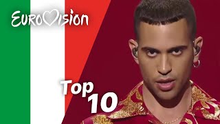 Video thumbnail of "Top 10 ESC Songs Ever: Italy | Best Italian Eurovision Songs"