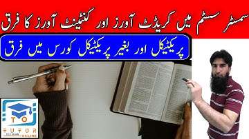 Difference between Credit Hours and Content Hours | Semester Rules |