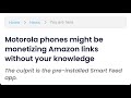 Motorola Amazon Affiliate Links