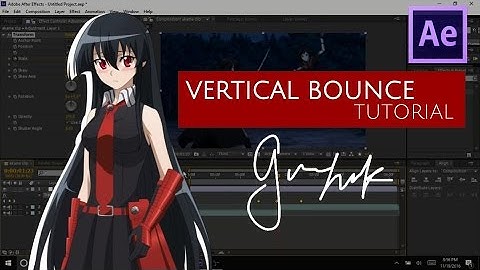 vertical bounce - amv after effects tutorial