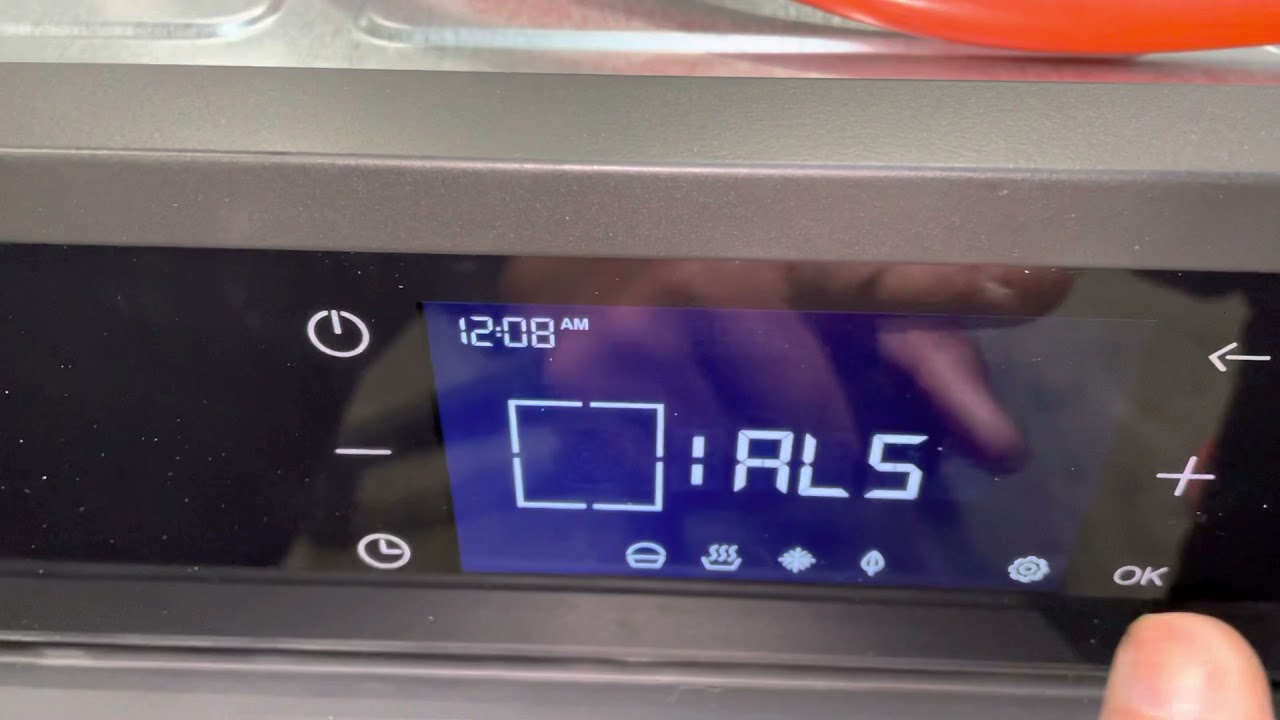 How to set the time on a Bertazzoni full touch oven - YouTube