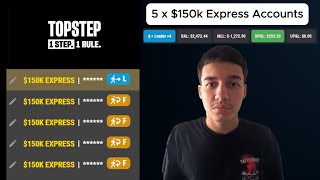 DAY 1: ATTEMPTING MAX PAYOUT WITH TOPSTEP (5 X $150K ACCOUNTS)
