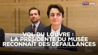 Vol Du Louvre : La Présidente Du Louvre Reconnaît Des Défaillances|Tf1 Info Resimi
