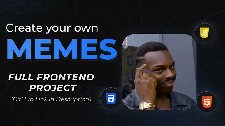 Create a Fun MEME Generator with HTML, CSS, and JavaScript