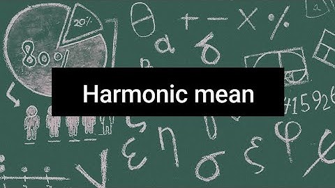How to Calculate Harmonic mean? #maths #statistics