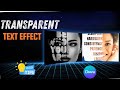 How to Make Half Face TRANSPARENT text effect | Skip boring😴 design | TYPOGRAPHY Poster Design