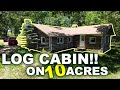 Owner Financed Log Cabin on 10 Acres for $1,500 Down! - Cabin, Creek, Winery! - OutcastLand.Com #JJB