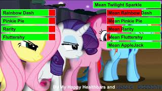 The Mane 6 vs the Mean 6 (2018) with healthbars
