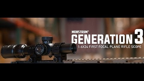 MONSTRUM G3 1-6X24 RIFLE SCOPE