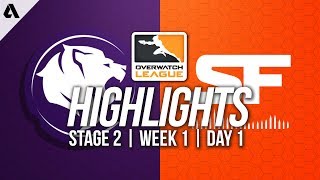 Los Angeles Gladiators vs San Francisco Shock | Overwatch League Highlights OWL Stage 2 Week 1 Day 1
