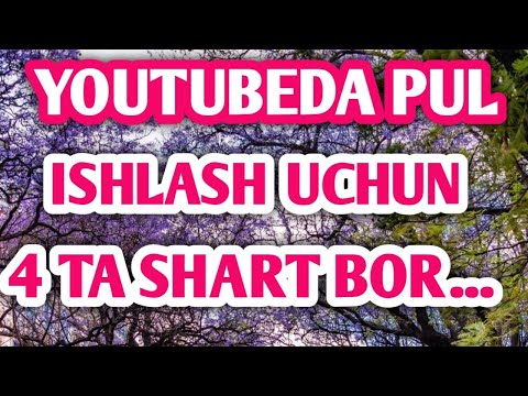 YOUTUBEDA PUL ISHLASH UCHUN 4 TA SHARTINI YAXSHI BILISHIMIZ KERAK ! / DILMUROD PULATOV