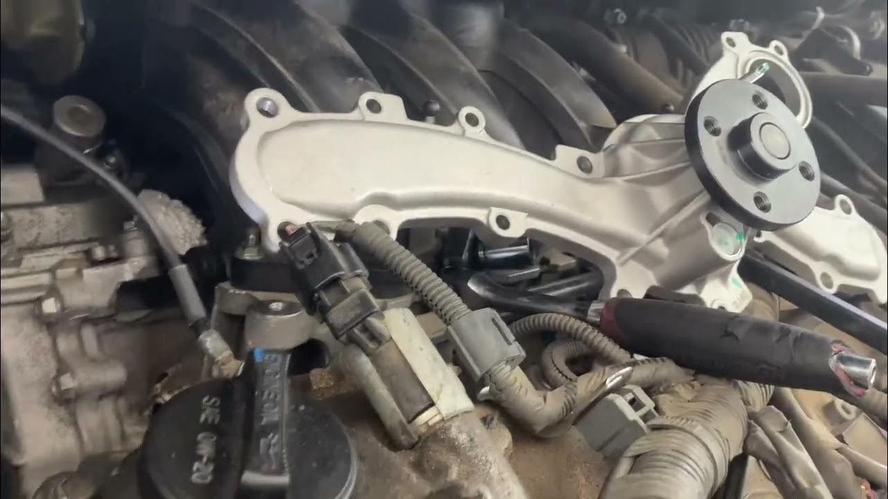 2011 Toyota Sienna water pump replacement 3.5 v6 - YouTube