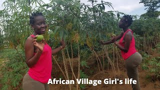 African Village Girl S Life Garden Tour Village Life 