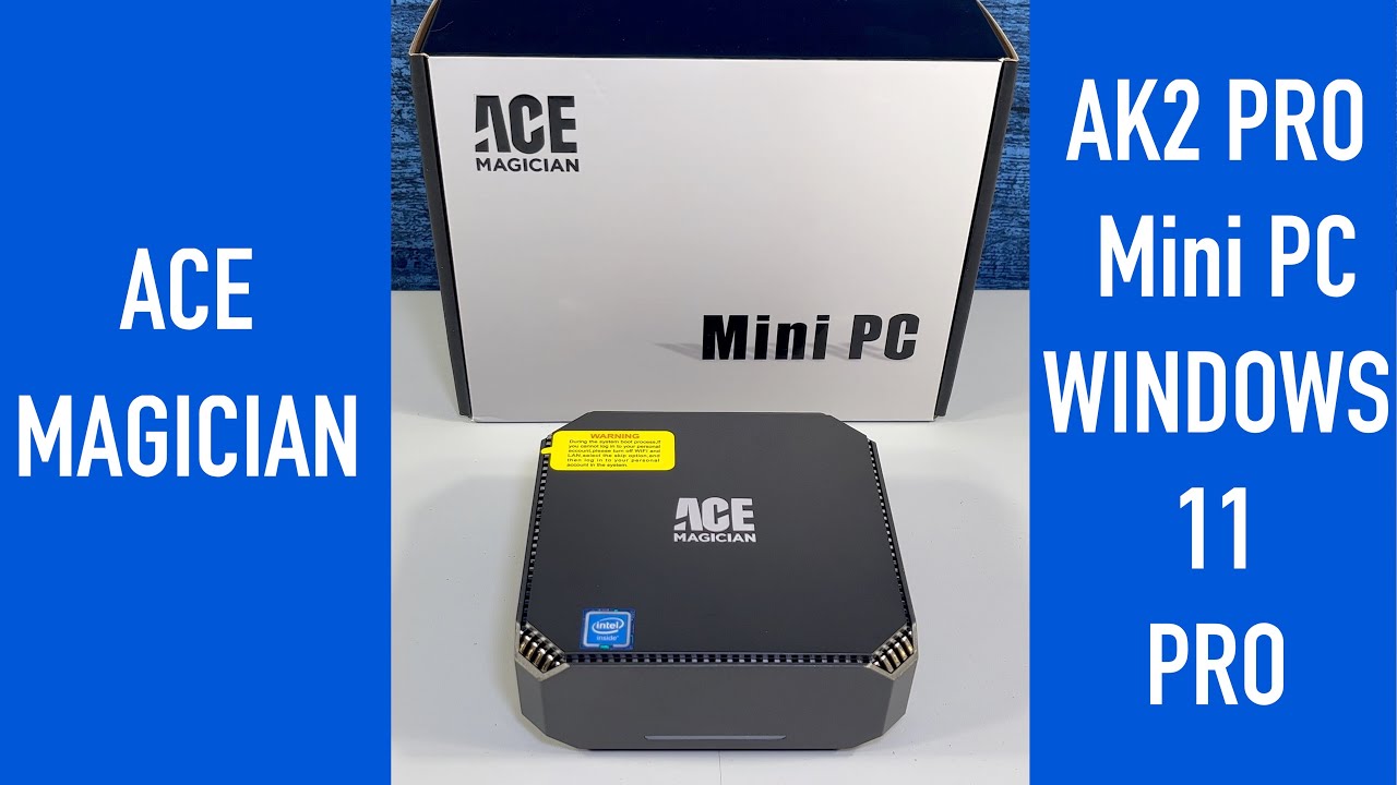 The ACE MAGICIAN AK2 PRO Mini PC with WINDOWS 11 PRO - Unboxing