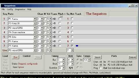 The Sequetron MkII Configuration Demo