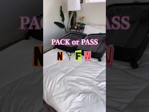 Видео: My PACK or PASS for #NYFW 2023 