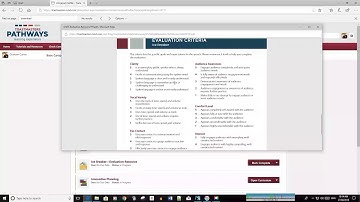 Filling in a Pathways evaluation form
