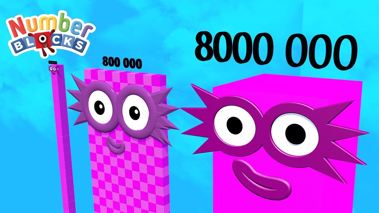 Numberblocks Comparison 8 80 800 8000 80000 800000 To 8 Million