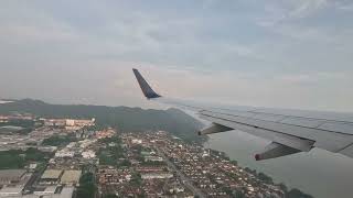 Singapore Airlines B737-800 SQ137 Takeoff from Penang