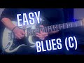 Easy Blues Vamp Guitar Backing Track (C)