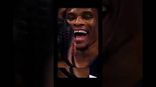 Russell Westbrook - Smiles after missing a poster dunk on brooks?.shorts short shortsbeta