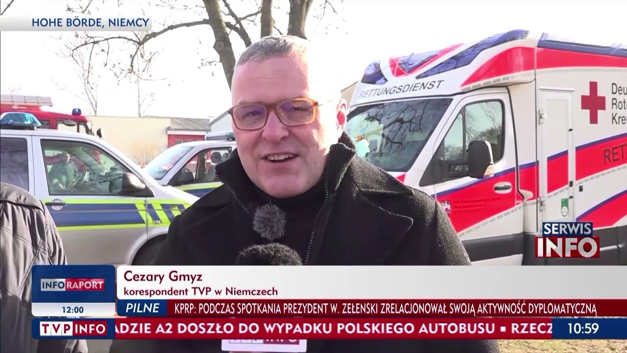 Najnowsze informacje w sprawie wypadku polskiego autokaru w Niemczech. Relacja red. Cezarego Gmyza