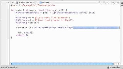 Objective C Programming Tutorial - 54 - Substrings and Ranges