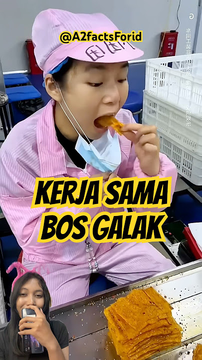 Working together with a fierce boss 🍤😆