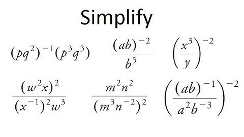 Grade 11 Functions - Simplifying Exponential Expressions (Ch 4.4)